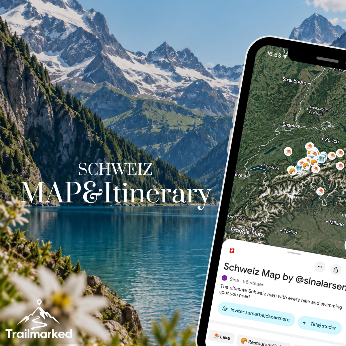 Switzerland Map & Itinerary Bundle + Best Value