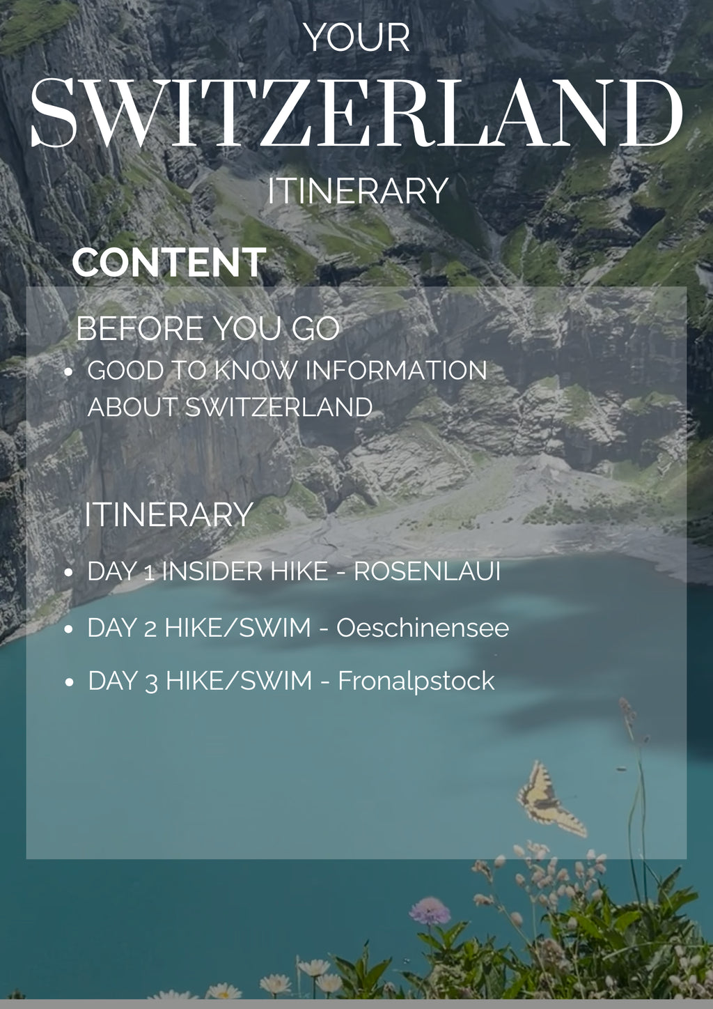 Switzerland 3-Day Itinerary