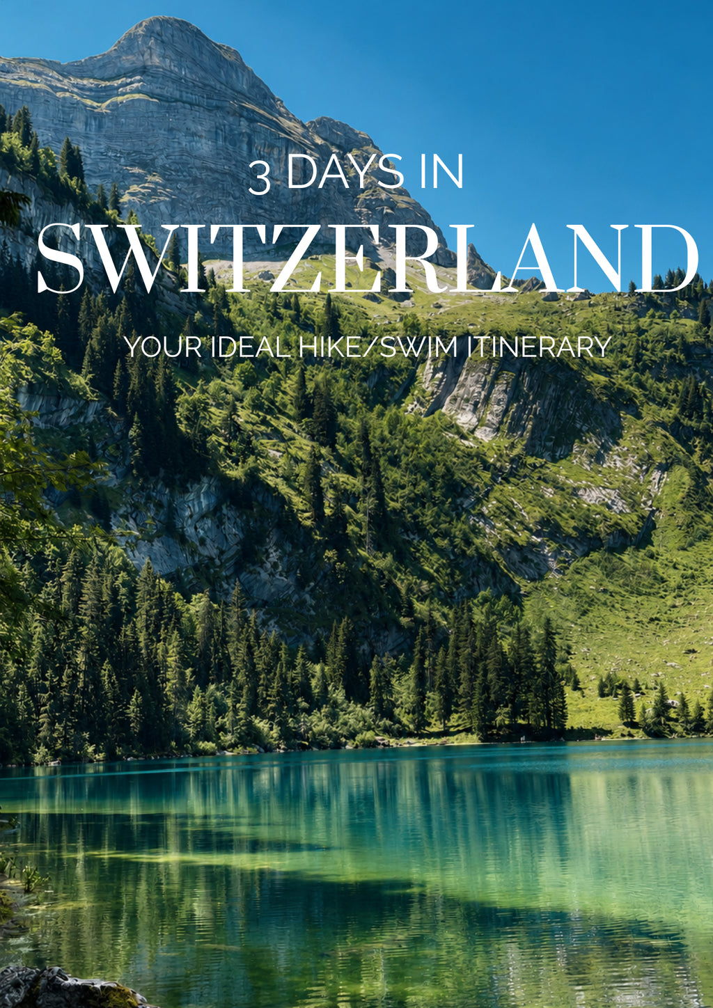 Switzerland Map + Itinerary Bundle — Best Value