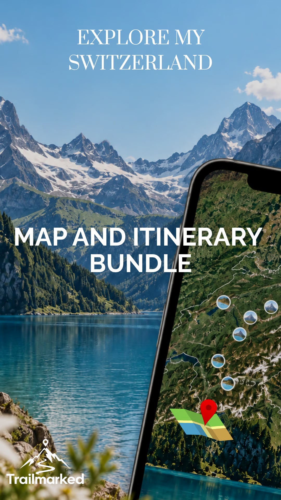 Switzerland Map + Itinerary Bundle — Best Value